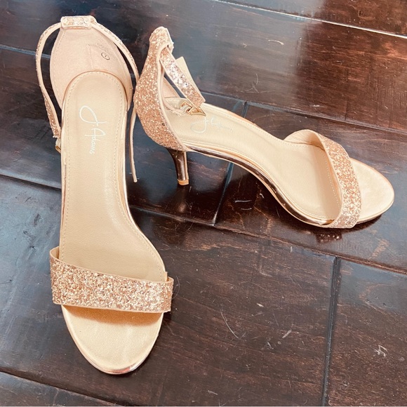 New j.adams dove champagne glitter heels - Picture 8 of 10
